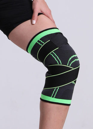 Knee Support Brace with Straps (One Piece) - Black