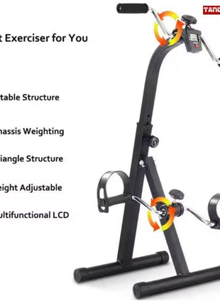 Mini Exercise Cycle for Arms and Handles With Meter
