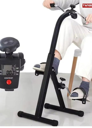 Mini Exercise Cycle for Arms and Handles With Meter