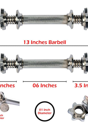 Small Dumbell Rods For Weight Plates - Pack of 2