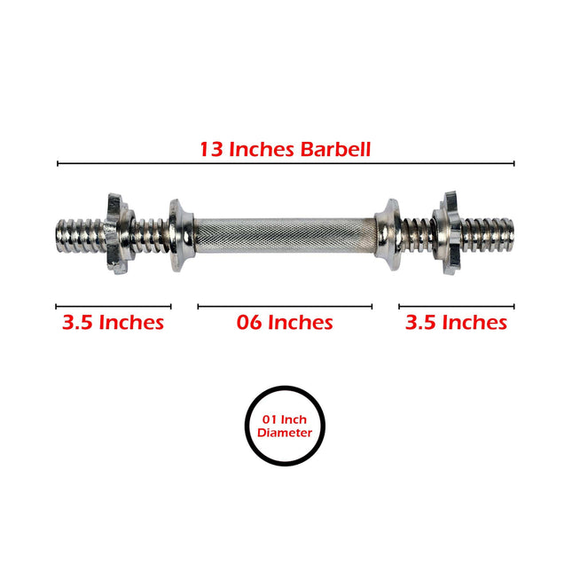 Small Dumbell Rods For Weight Plates - Pack of 2