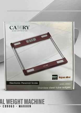 Camry Digital Weight Machine Maroon - EB9063