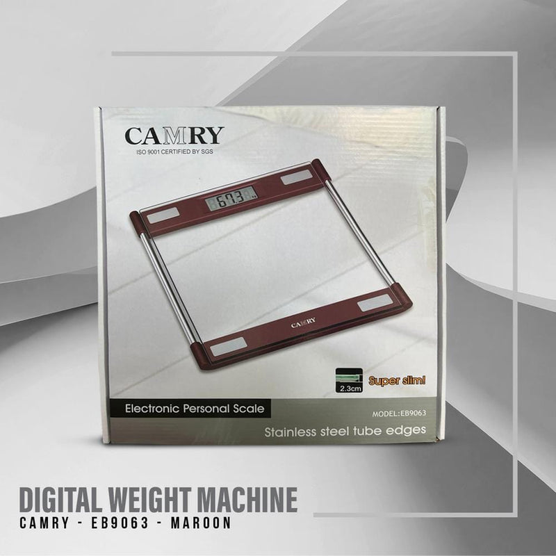 Camry Digital Weight Machine Maroon - EB9063