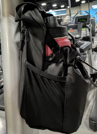 Magnetic Storage Bag With Bottle Holder - Black
