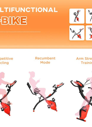 2-in-1 Foldable Exercise X Bike