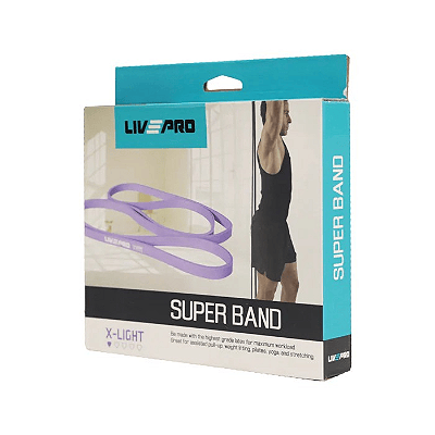 Livepro Super Band Latex Loop Band Ultra-light - Purple 15-35 LBS