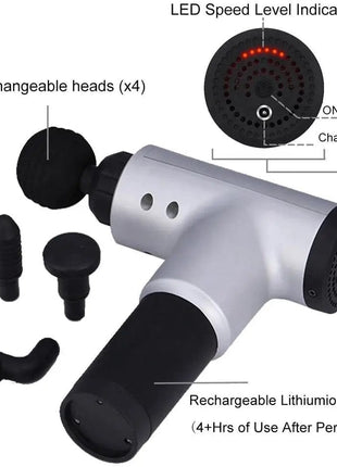Fascial Massager Gun With Attachments