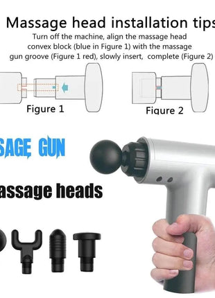 Fascial Massager Gun With Attachments