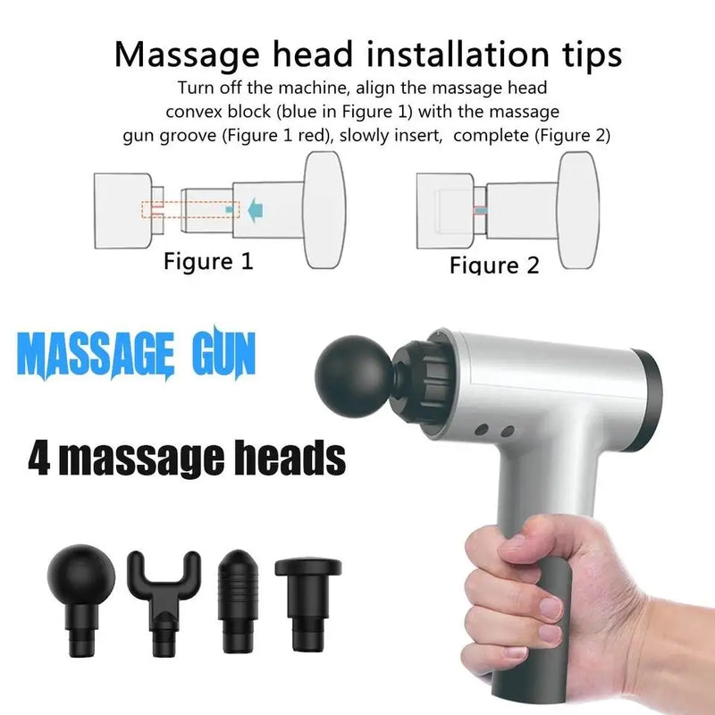 Fascial Massager Gun With Attachments