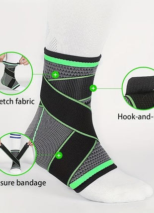 Ankle Support brace 1 pair (2 pieces) - Black