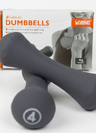 Liveup Dumbbells Bone Shape Neoprene 4kg*2 LS2002