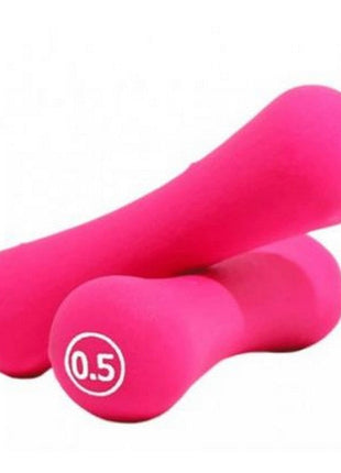 Liveup Dumbbell Bone Shape Neoprene 0.5kg x 2 - Pink