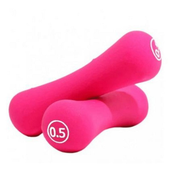 Liveup Dumbbell Bone Shape Neoprene 0.5kg x 2 - Pink