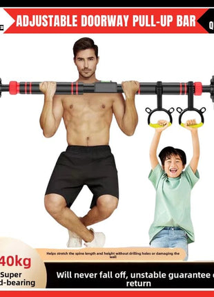 Heavy Duty Horizontal Exercise ChinupBar & Pull Up Bar with 540kg Load Capacity | Full Body Workout Tool