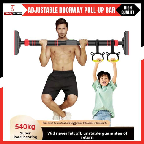 Heavy Duty Horizontal Exercise ChinupBar & Pull Up Bar with 540kg Load Capacity | Full Body Workout Tool