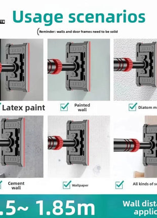 Heavy Duty Horizontal Exercise ChinupBar & Pull Up Bar with 540kg Load Capacity | Full Body Workout Tool