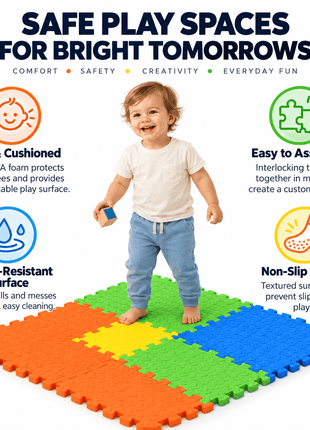 Interlocking Foam Gym Floor Mats | Protective Exercise & Play Flooring