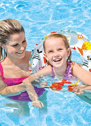 Intex Lively Print Swim Ring 20Inch - 59230