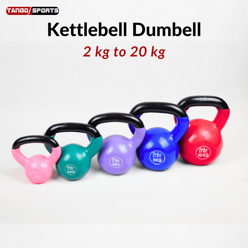 Kettlebells Vinyl Coated 2 to 20 KG Single Piece