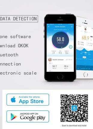 Smart Scale for Body Weight, Tempered Glass  upto 180KG | Bluetooth Connectivity