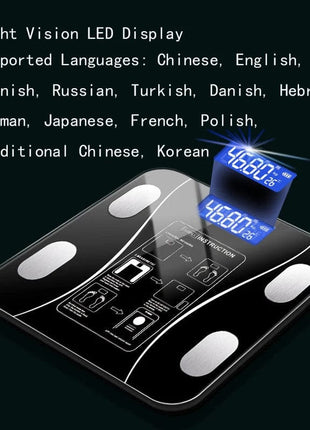 Smart Scale for Body Weight, Tempered Glass  upto 180KG | Bluetooth Connectivity