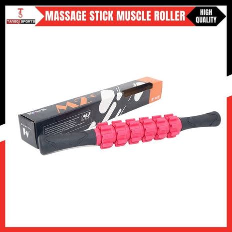 Massage Stick Muscle Roller for Athletes | Anti-Slip Grip, Portable Noiseless Massage Tool for Legs, Back & Arms
