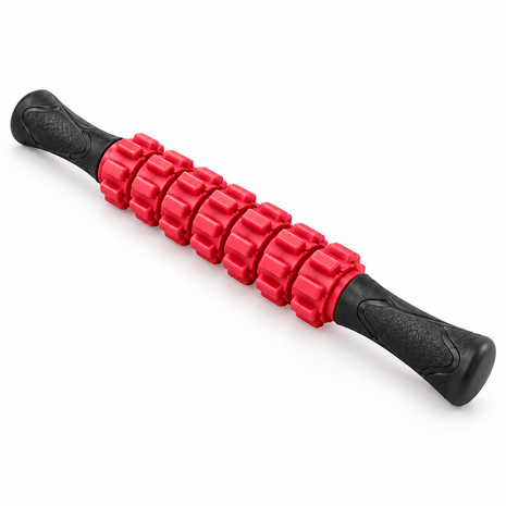 Massage Stick Muscle Roller for Athletes | Anti-Slip Grip, Portable Noiseless Massage Tool for Legs, Back & Arms