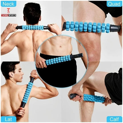 Massage Stick Muscle Roller for Athletes | Anti-Slip Grip, Portable Noiseless Massage Tool for Legs, Back & Arms