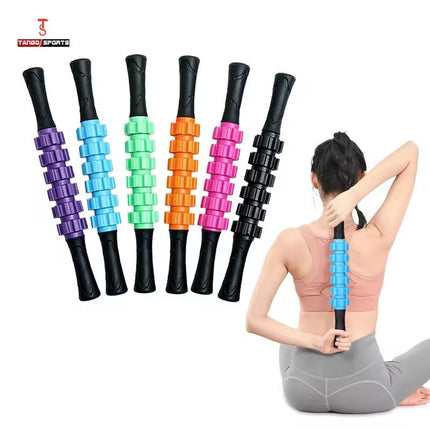 Massage Stick Muscle Roller for Athletes | Anti-Slip Grip, Portable Noiseless Massage Tool for Legs, Back & Arms