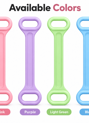 Multifunctional Elastic Resistance Band with 2 Handles ZSJ931 | Yoga, Pilates & Home Fitness Stretch Band