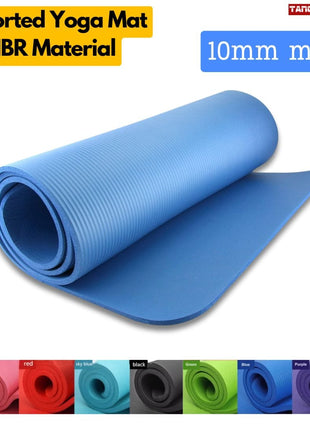 Yoga Exercise Mat 10mm Anti Slip NBR Material Imported