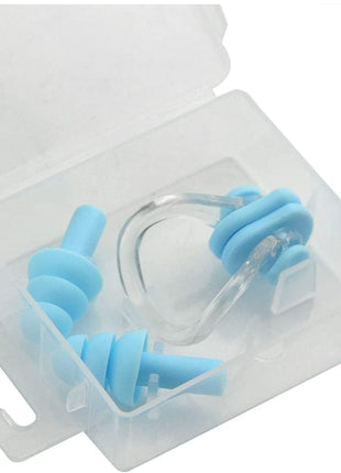 New Swimming Silicone Nose Clip With Ear Plugs – Random Color