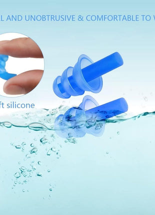 New Swimming Silicone Nose Clip With Ear Plugs – Random Color