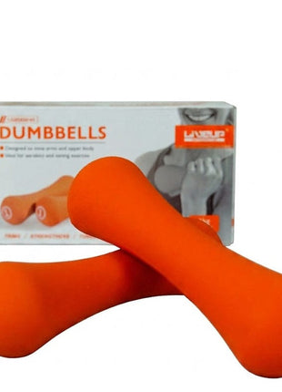 Liveup Dumbbell Bone Shape Neoprene 1 kg x 2 - Orange
