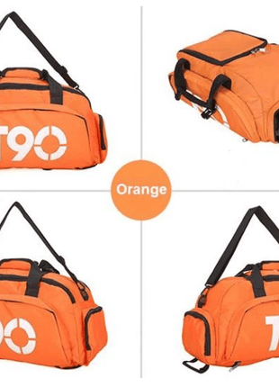 T90 Backpack 2 in 1 with Shoe Compartment - Orange