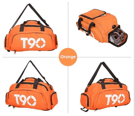 T90 Backpack 2 in 1 with Shoe Compartment - Orange