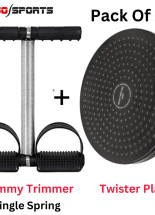 Tummy Trimmer Single, Double Spring & Twister Plate Disc For Home Gym