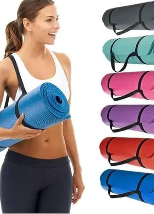 Pack of 2 - Yoga Mat and Rubber Tummy Trimmer – Anti-Slip, High-Quality Fitness Essentials for Home Gym