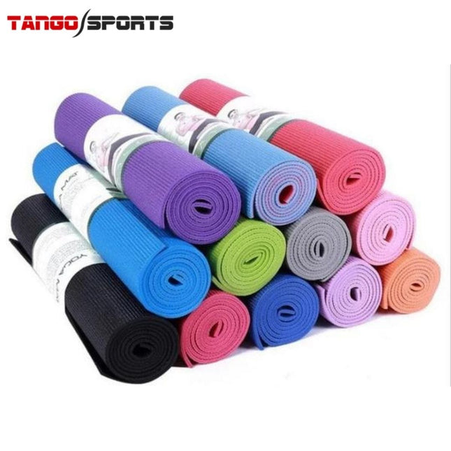 Pack of 5 - Yoga mat bag, 4mm Yoga Mat, Rubber Tummy Trimmer , 2 Yoga Bricks Block and 100cm Yoga Gym Ball