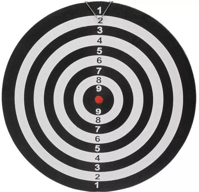 Dartboard Double Sided with Metallic Darts