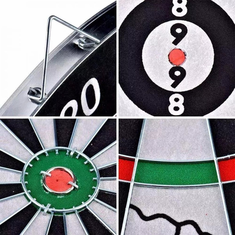 Dartboard Double Sided with Metallic Darts