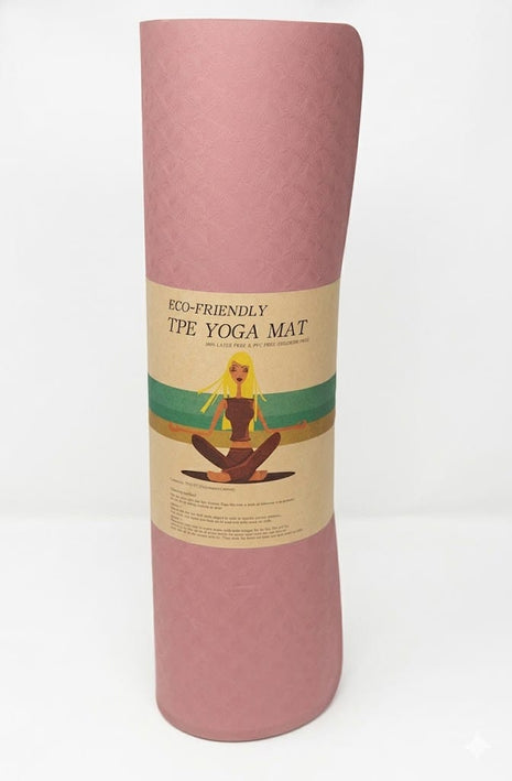 Yoga Exercise Mat - TPE Material 8mm - RANDOM COLORS
