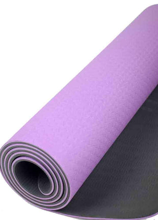 Yoga Exercise Mat - TPE Material 6mm Double Color Purple