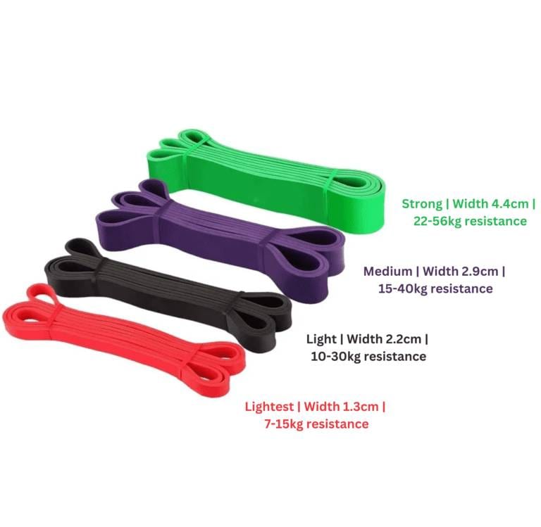 Pull Up Resistance bands 9 to 45mm