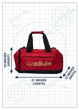 Ads Trefoil Duffel bag 22 Inch - Red