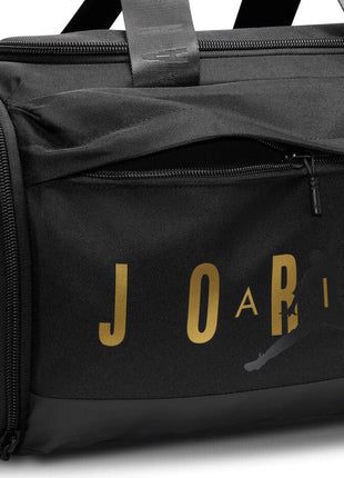 Nk Air Jordan Velocity Duffle Bag - Black & Golden 22 Inches