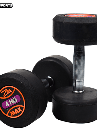 Rubber Coated Dumbbells 1KG TO 20KG - PACK OF 2