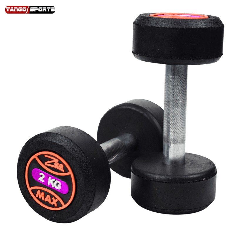 Rubber Coated Dumbbells 1KG TO 20KG - PACK OF 2