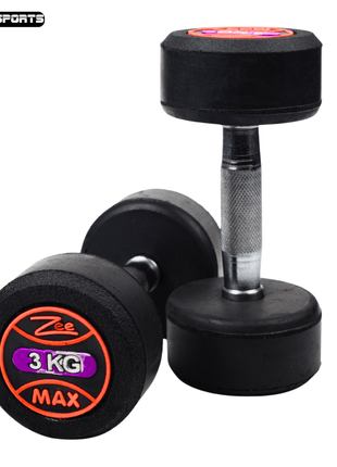 Rubber Coated Dumbbells 1KG TO 20KG - PACK OF 2