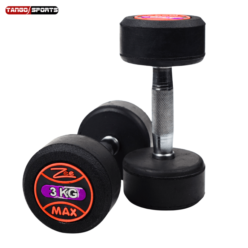 Rubber Coated Dumbbells 1KG TO 20KG - PACK OF 2